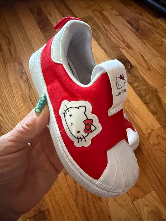 adidas Originals Other - adidas Originals Kids Red and White Hello Kitty Slip-On Sneakers